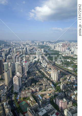 China Shenzhen city panorama 15472942