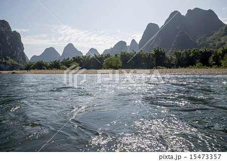 China Guilin Lijiang River rafting, beautiful river.. China Guilin Lijiang River rafting, beautiful river.. 15473357