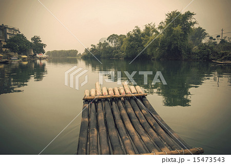 China Guilin Lijiang River rafting, beautiful river. China Guilin Lijiang River rafting, beautiful river. 15473543
