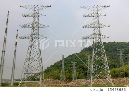 Power tower blue sky 15473686