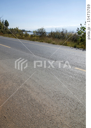 Quiet lakeside road Quiet lakeside road 15473789