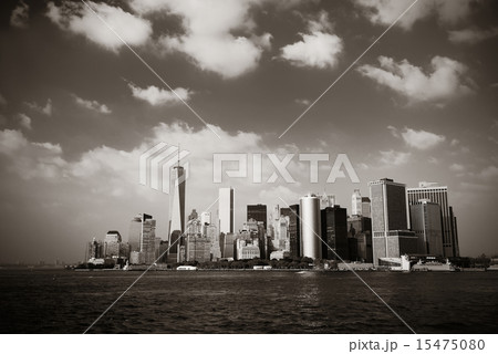 Manhattan downtown skyline 15475080