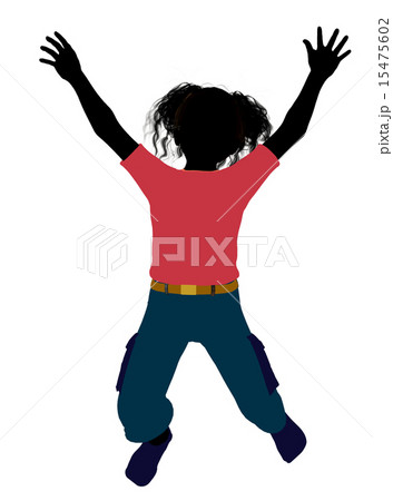 African American Girl Illustration Silhouette African American Girl Illustration Silhouette 15475602