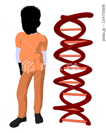 African American Boy Doctor Illustration Silhouette 15475609