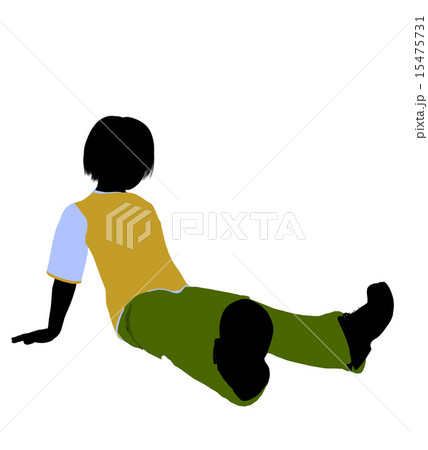Caucasian Boy Illustration Silhouette Caucasian Boy Illustration Silhouette 15475731