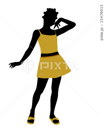 African American Teenager Illustration Silhouette 15476015