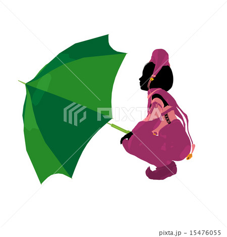 Female Tween Clown Illustration Silhouette Female Tween Clown Illustration Silhouette 15476055