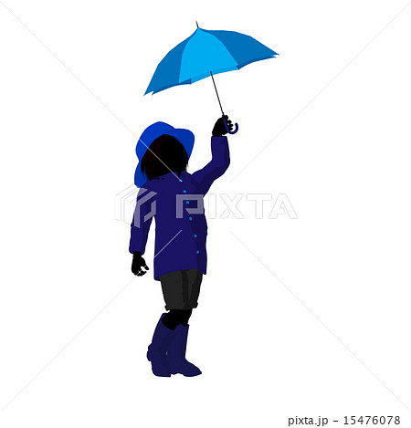 Rain Boyl Silhouette Illustration 15476078