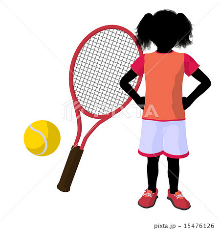 Teen Tennis Player Illustration 15476126