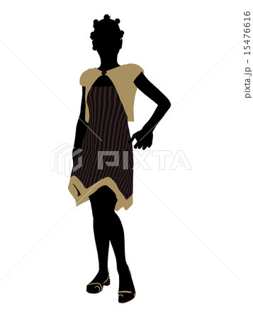 African American Teenager Illustration Silhouette African American Teenager Illustration Silhouette 15476616