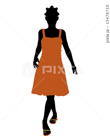 African American Teenager Illustration Silhouette 15476710