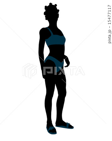 African American Teenager Illustration Silhouette 15477117