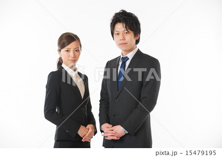就職活動　就活　就職説明会　企業訪問　男女 15479195