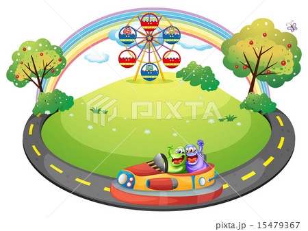 Monster and car Monster and car 15479367