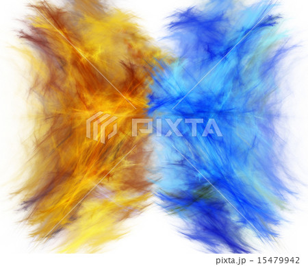 Fantastic golden luminous mist mixed with its negative reflection.Fractal art graphics Fantastic golden luminous mist mixed with its negative reflection.Fractal art graphics 15479942