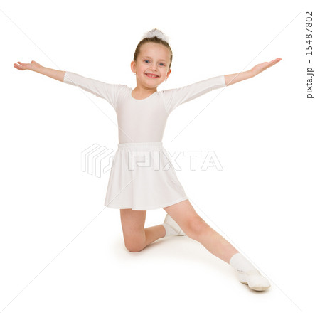 little girl in white ball gown 15487802