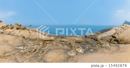 Rock formations natural landscape in Yehliu,Taiwan Rock formations natural landscape in Yehliu,Taiwan 15492879
