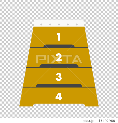 跳び箱正面４段のイラスト素材 [15492980] - PIXTA