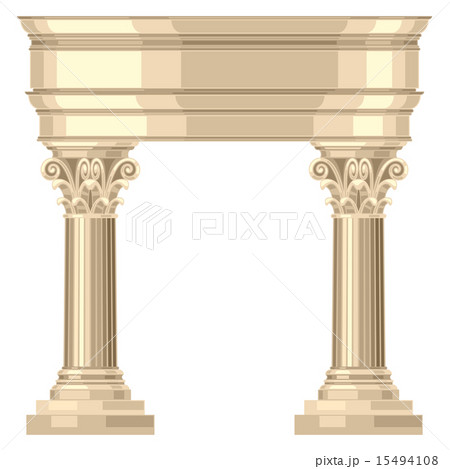 Corinthian realistic antique greek temple with columns Corinthian realistic antique greek temple with columns 15494108
