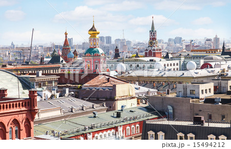 Moscow city skyline with Kremlin Moscow city skyline with Kremlin 15494212