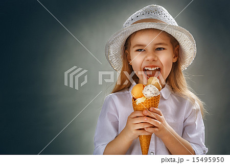 eating ice cream 15495950