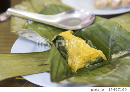 Steamed fish curry cake 15497199