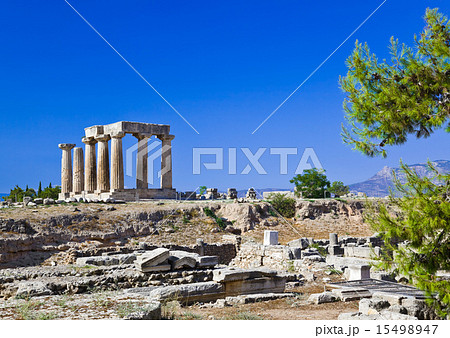 Ruins of temple in Corinth, Greece Ruins of temple in Corinth, Greece 15498947