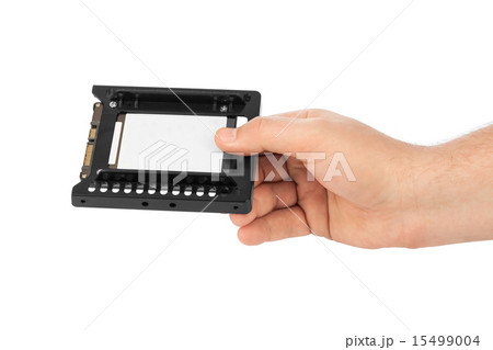 Hand and computer SSD drive 15499004