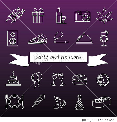 party outline icons 15499327