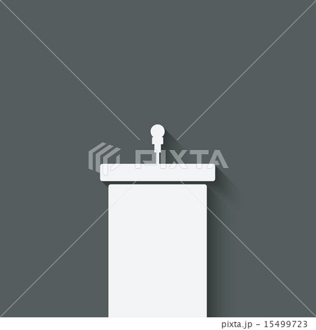 podium with microphone podium with microphone 15499723
