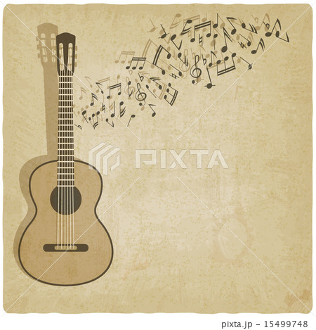 Vintage music guitar background 15499748