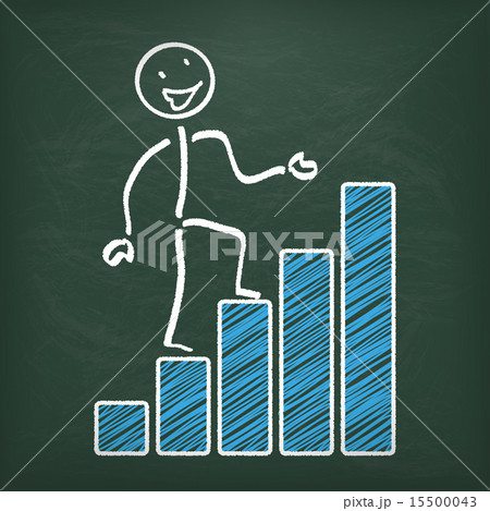 Blackboard Stickman Successful Chart 15500043