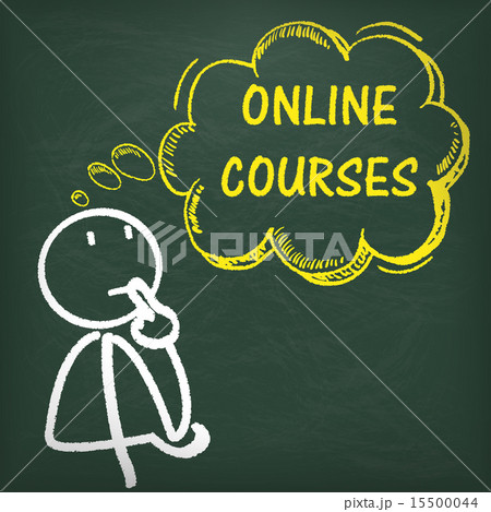 Blackboard Stickman Thinking Online Courses 15500044