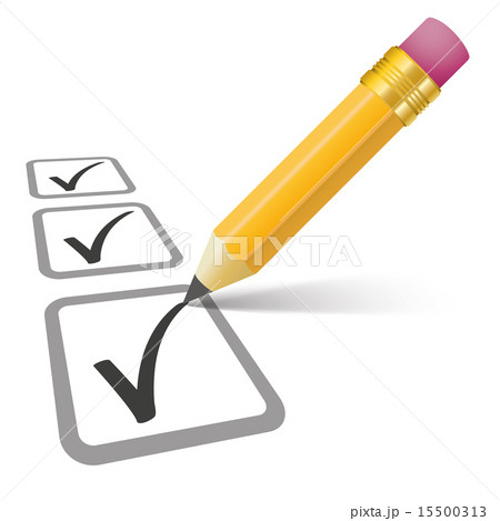 Pencil Checklist 3 Ticks 15500313