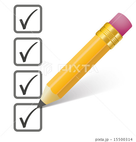 Pencil Checklist 4 Ticks Pencil Checklist 4 Ticks 15500314