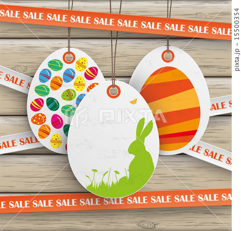 Sale Lines Price Stickers Easter Offer Wood PiAd 15500354