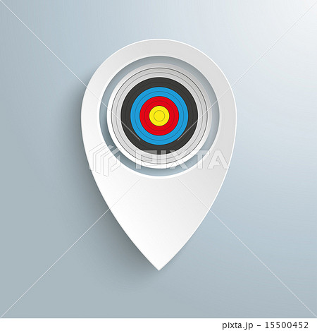 White Location Marker Target 15500452