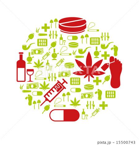 drug icons in circle 15500743