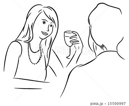 Man and woman at dinner Man and woman at dinner 15500997
