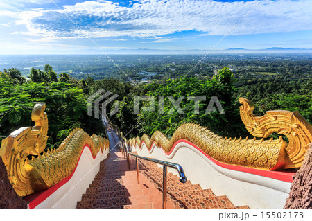 Staircase at Wat Phra That Doi Kham 15502173