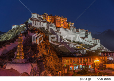 世界遺産 チベット ラサのポタラ宮 世界遺産 チベット ラサのポタラ宮 15503000