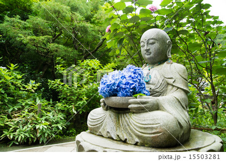 花想い地蔵 鎌倉明月院 15503281