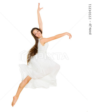 Young dancing girl in dress Young dancing girl in dress 15504351