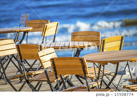 beer garden at the Baltic Sea in Poland 15508774