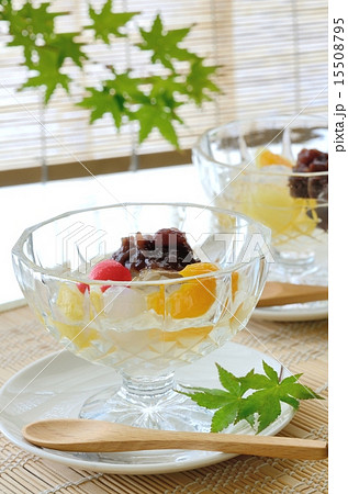 あんみつ 青モミジとスダレ あんみつ 青モミジとスダレ 15508795