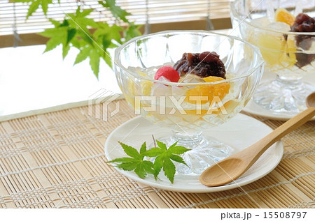 あんみつ 青モミジとスダレ あんみつ 青モミジとスダレ 15508797