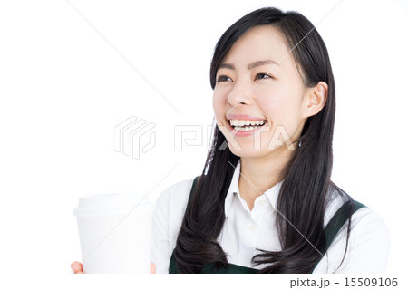 コーヒーを持った女性 コーヒーを持った女性 15509106