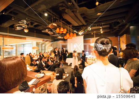 結婚式二次会の写真素材