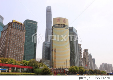 中国上海市浦東新区の高層ビル街 中国上海市浦東新区の高層ビル街 15514276