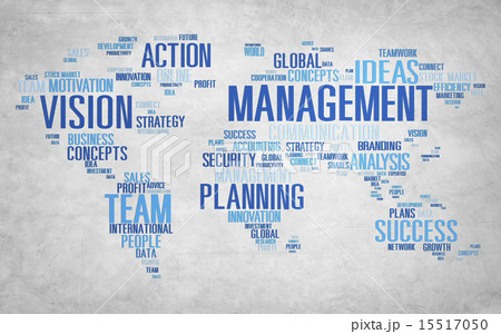 Global Management Training Vision World Map Concept 15517050